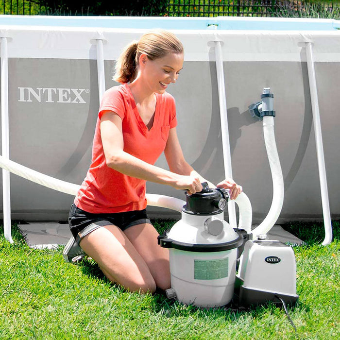 7800L/H FILTER PUMP WITH SAND AND SALT WATER SYSTEM INTEX 26676