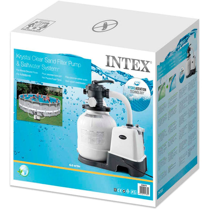7800L/H FILTER PUMP WITH SAND AND SALT WATER SYSTEM INTEX 26676