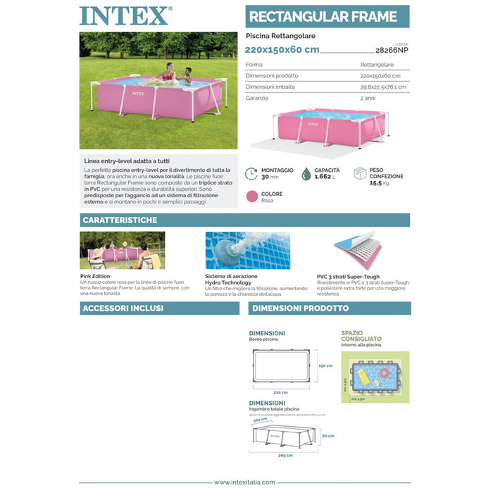 POOL 220X150X60CM INTEX 28266NP