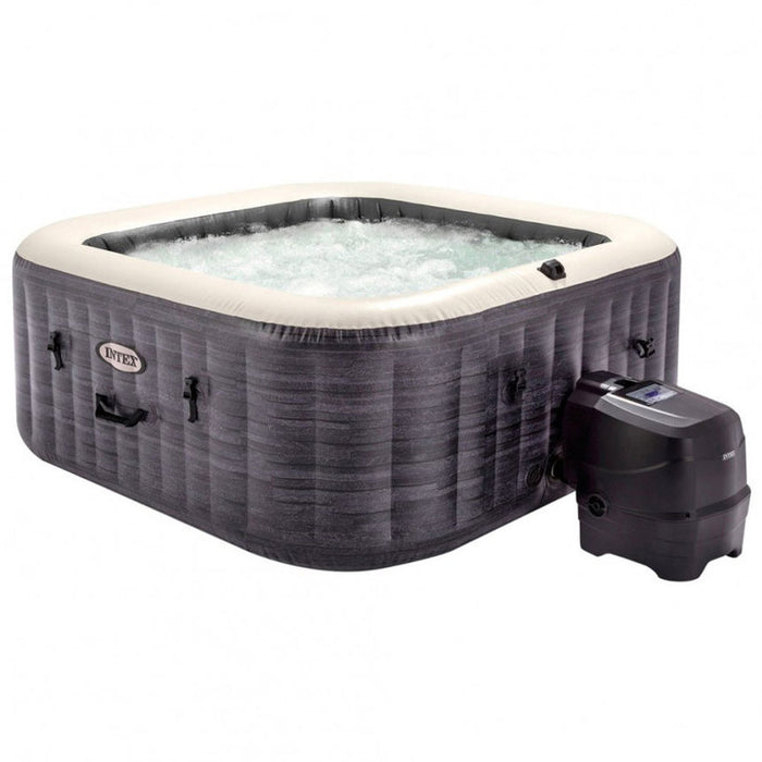 INFLATABLE JACUZZI 239X239X71CM GREYSTONE BUBBLE DELUXE INTEX 28452