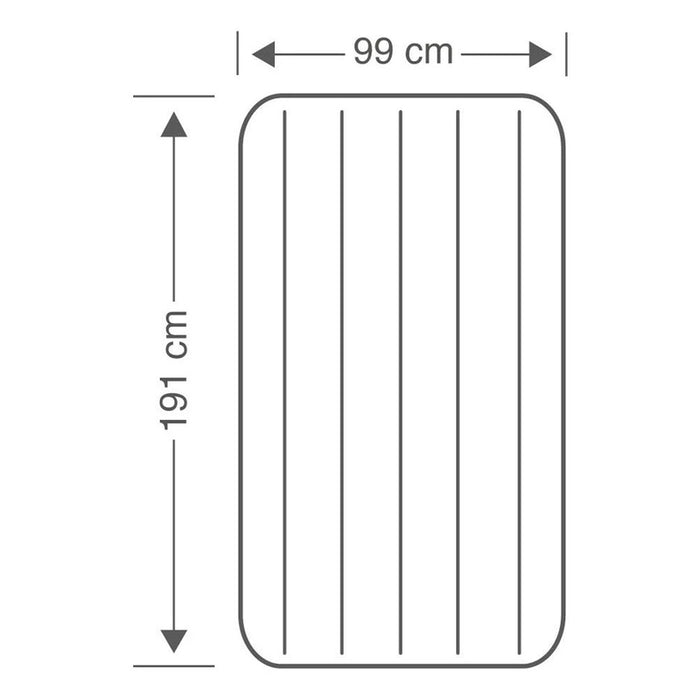 CLASSIC DOWNY INFLATABLE MATTRESS 99X191X25CM INTEX