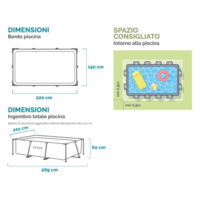 POOL 220X150X60CM INTEX 28270NP