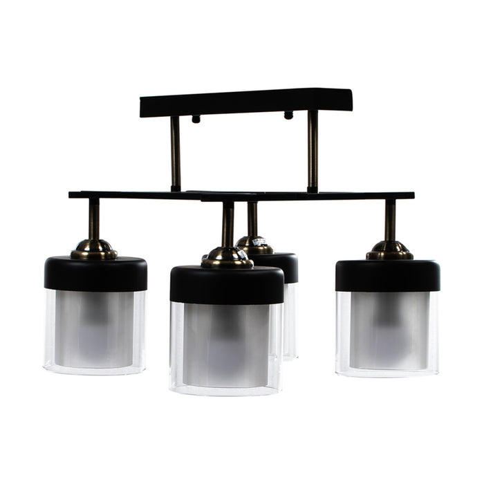CHANDELIER 4XE27 BLACK INTO BEKY