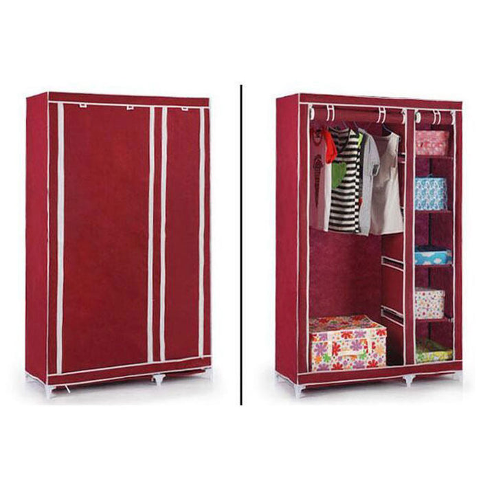 TEXTILE WARDROBE 110/45/175 RED INTRADEDEPO