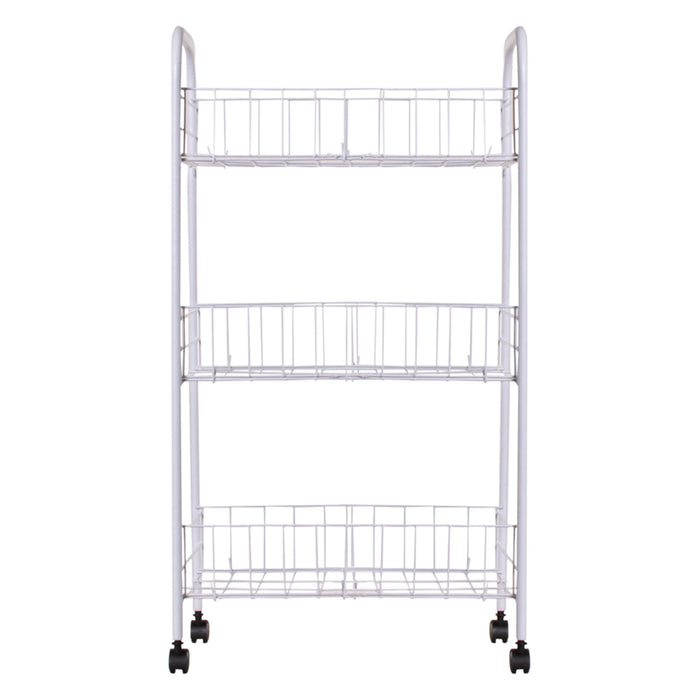 WHEEL RACK 3 TIER WHITE INTRADEDEPO