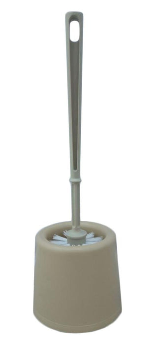 SET OF BRUSH AND HOLDER PVC CLASSIC BEIGE