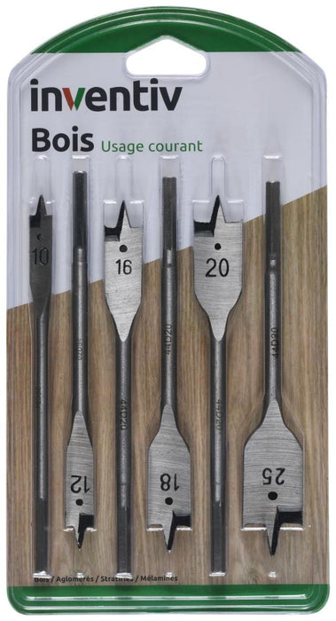WOOD DRILL SET 10-25 6PCS INVENTIV