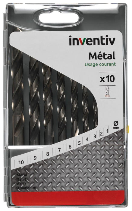 DRILL SET METAL1-10 10PCS INVENTIV