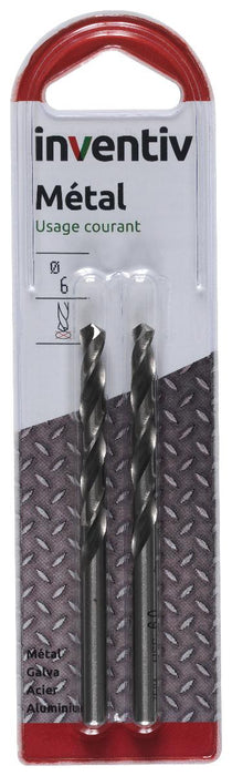 METAL DRILL BIT F6 INVENTIV 2PCS