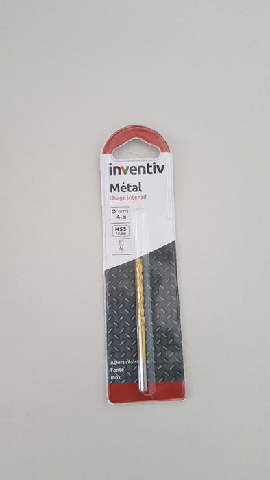 DRILL METAL HSS-TIN Ф4.5 INVENTIV