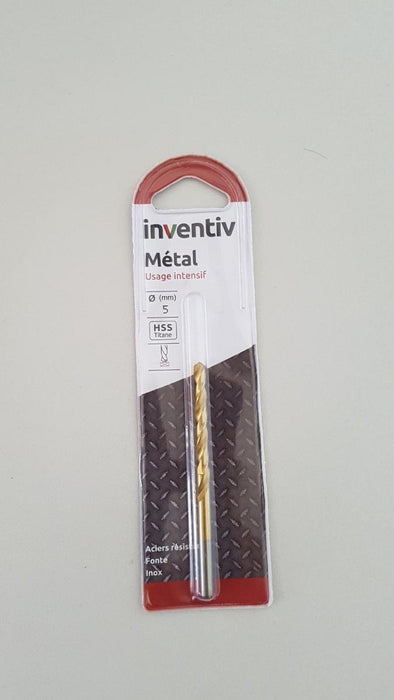DRILL METAL HSS-TIN Ф5 INVENTIV