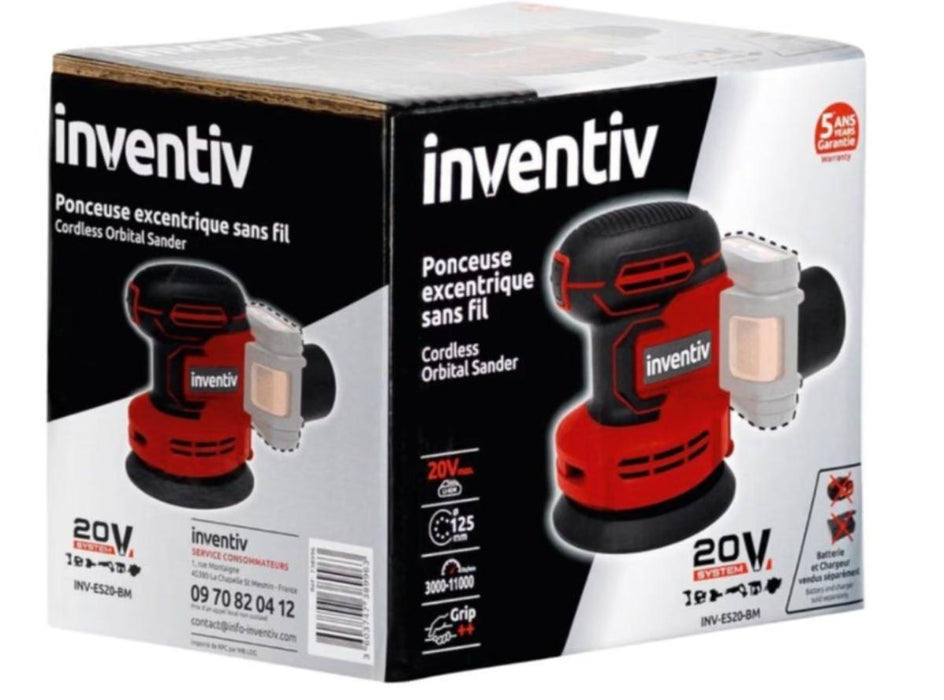 BATTERY EXCENTER GRINDER 20V INVENTI