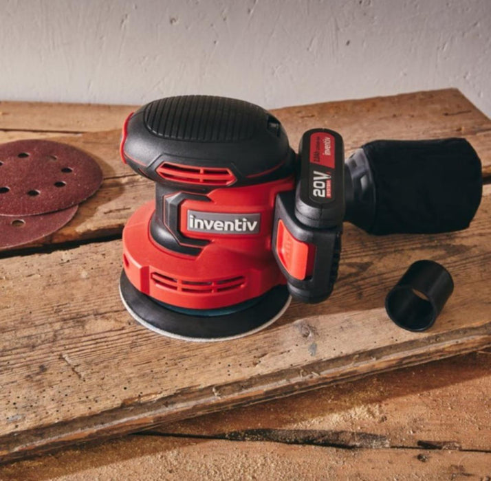 BATTERY EXCENTER GRINDER 20V INVENTI