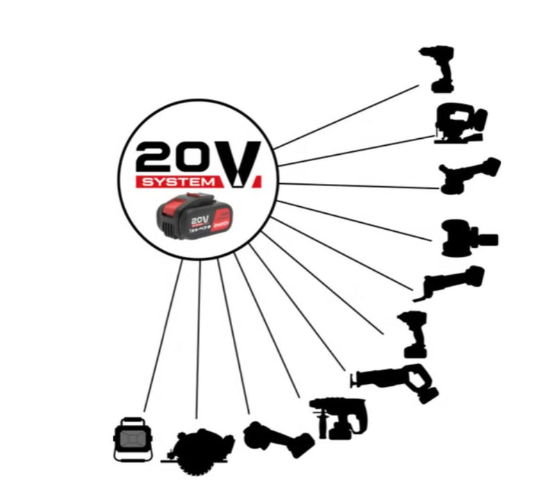 BATTERY WITH INDICATOR 8AH 20V INVENTIV