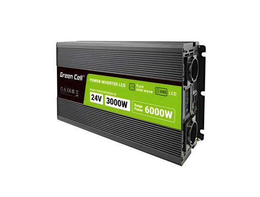 Inverter GREEN CELL 24/220V DC/AC 3000W/6000W pure sine wave - Инвертори<<<Непрекъсваеми токозахранващи