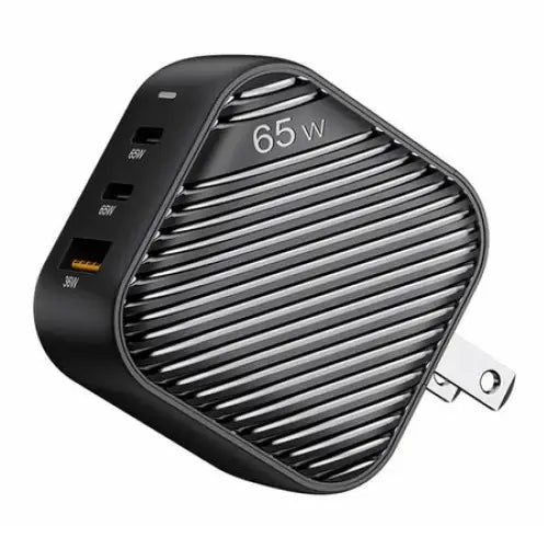 INVZI GanHub 2x USB-C + USB wall charger 65W EU/UK/AU/US (black) - mains chargers<<<Chargers<<<GSM