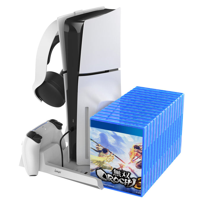 Multifunctional PS5/PS5 Slim console stand iPega PG-P5S023 (white)