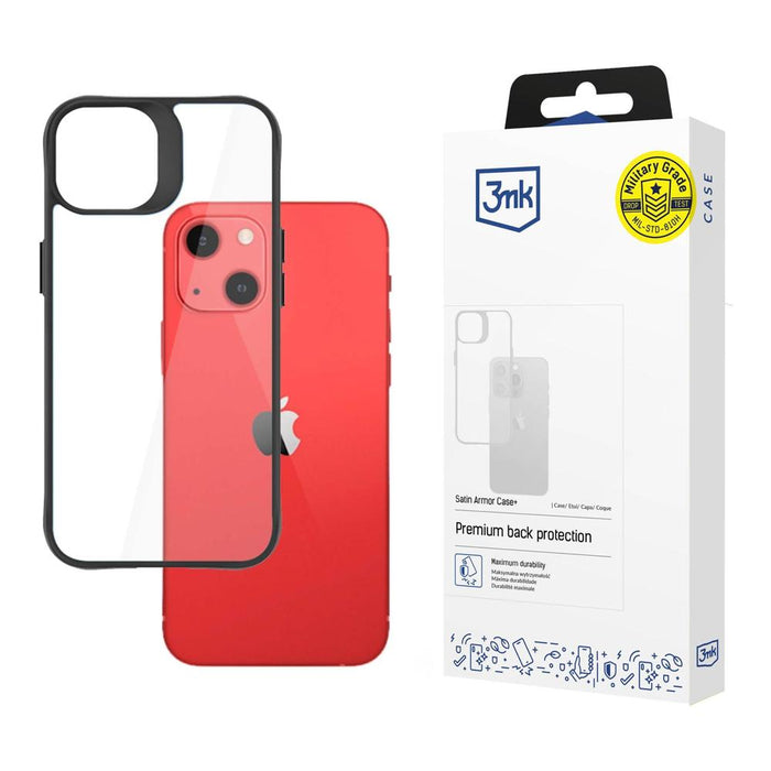 iPhone 13 mini 3mk Satin Armor Case+ series - black - *Kategoria tymczasowa<<<HurtelXML