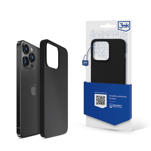 iPhone 13 Pro 3mk Silicone Case Series - Black - *Kategoria tymczasowa<<<HurtelXML