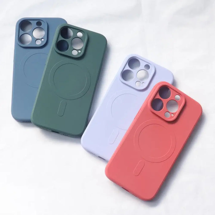 iPhone 14 Pro Max Silicone Magnetic Case Magsafe - pink - Cell phone cases and covers<<<HurtelXML