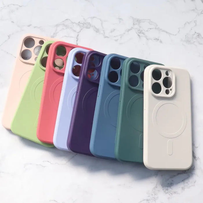 iPhone 14 Pro Max Silicone Magnetic Case Magsafe - pink - Cell phone cases and covers<<<HurtelXML