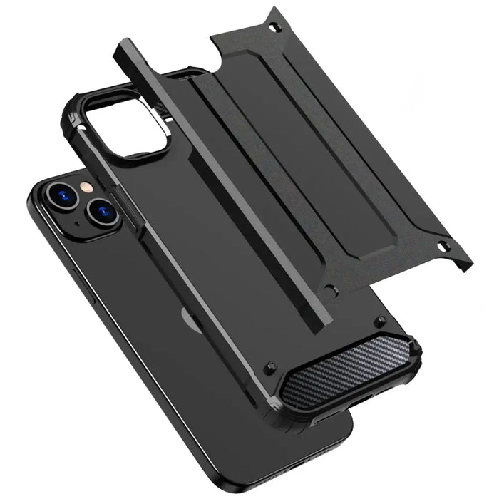 iPhone 15 Hybrid Armor case - black - Cell phone cases and covers<<<HurtelXML