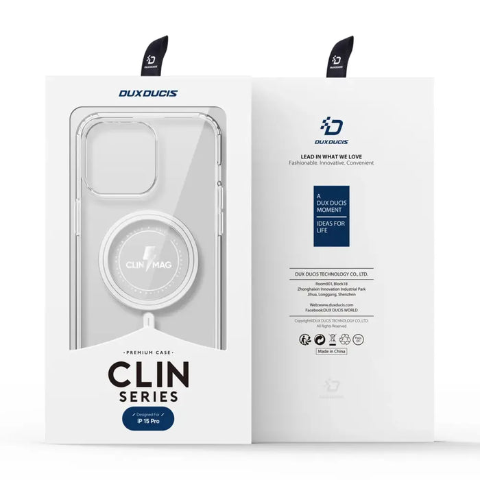 iPhone 15 Pro Case with MagSafe Dux Ducis Clin - Transparent - Cell phone cases and covers<<<HurtelXML