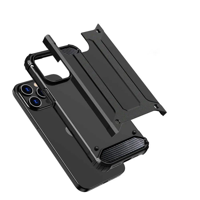 iPhone 15 Pro Hybrid Armor case - black - Cell phone cases and covers<<<HurtelXML