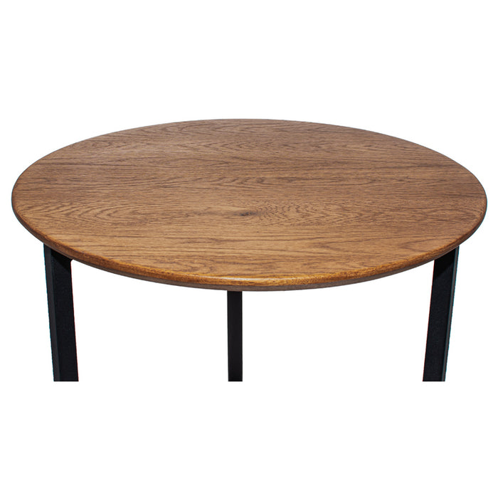 COFFEE TABLE WITH SOLID OAK TOP IPM BASIC D70X42 CM WALNUT