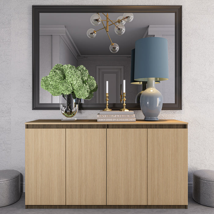 DRESS NATURAL IRIM 150X80X46 CM LINEA OAK/BROWN