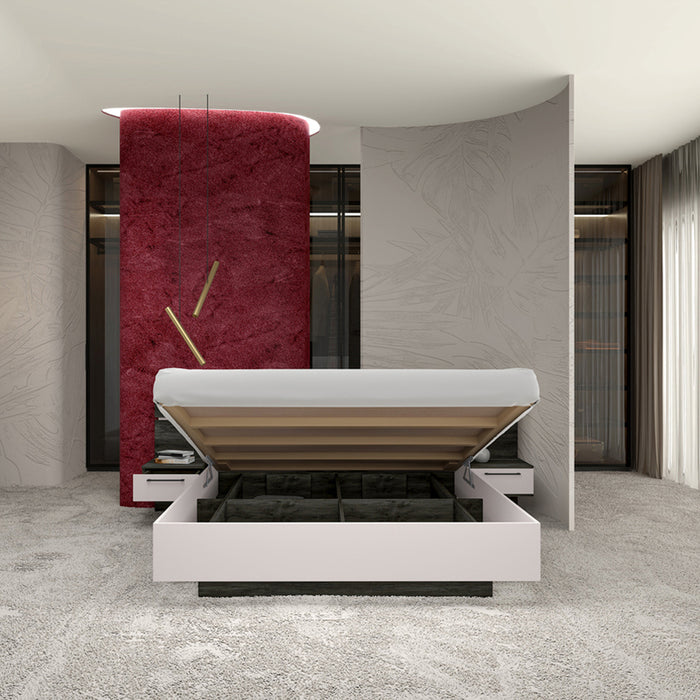 BEDROOM FOR MATTRESS 160X200 CM IRIM CITY 7088 OAK GERANIO/CASHMERE