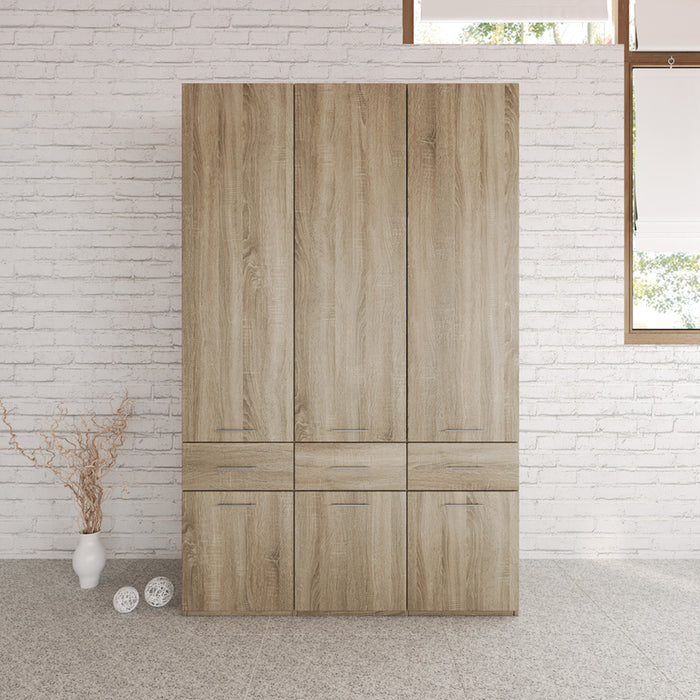 TRICRYL WARDROBE IRIM TRANS 120X190X52 CM.