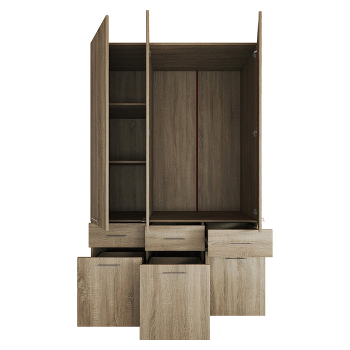 TRICRYL WARDROBE IRIM TRANS 120X190X52 CM.