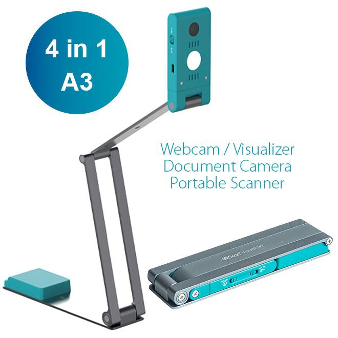 Portable scanner and visualizer IRIScan Visualizer 7, 4K, USB-C