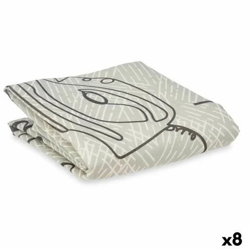 Ironing board cover Kipit Grey 140 x 50 cm 24,5 x 35,3 x 5 cm 27 x 5 x 23 cm 23 x 29 x 5 cm Sheet (8 Units)
