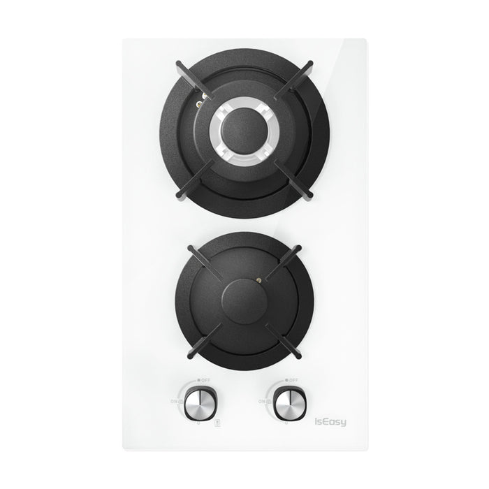 ISEASY MGBG-312A gas hob, 2 burners (white)