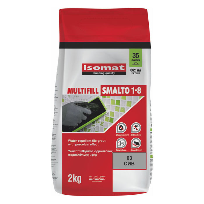 JOINT MIXTURE FOR INTERIOR AND EXTERIOR USE ISOMAT MULTIFILL GRAY, 03