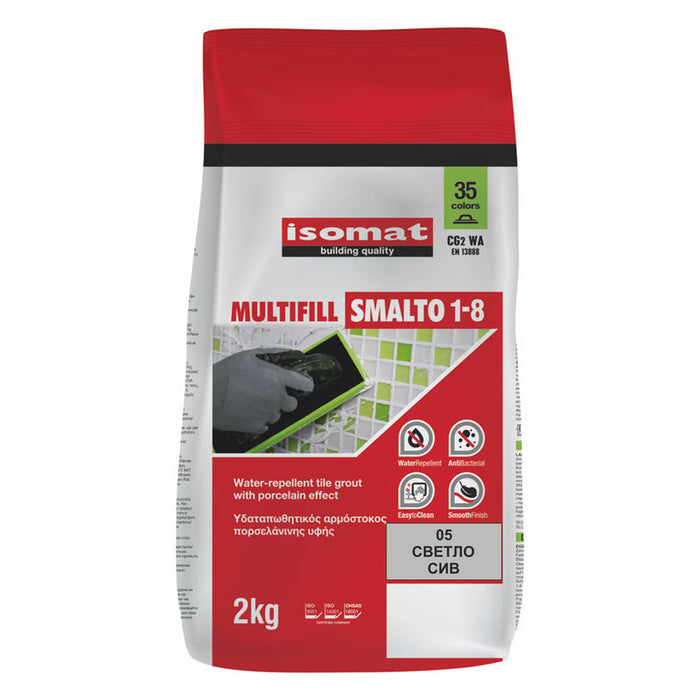 JOINT MIXTURE FOR INTERIOR AND EXTERIOR USE ISOMAT MULTIFILL LIGHT GRAY, 05