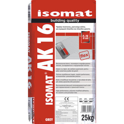 TILE ADHESIVE ISOMAT AK 16 GRAY