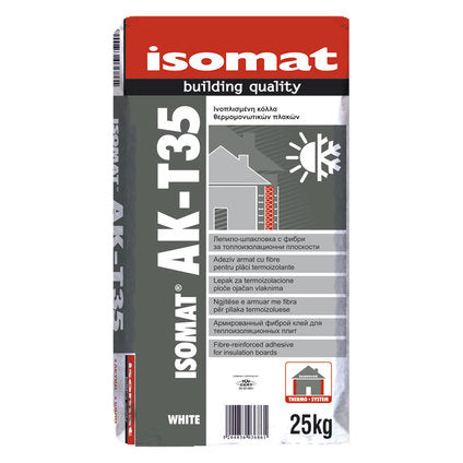 WHITE THERMAL INSULATION ADHESIVE-PUTTY ISOMAT AK-T35