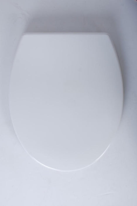 TOILET SEAT SLOWCLIP PVC WHITE