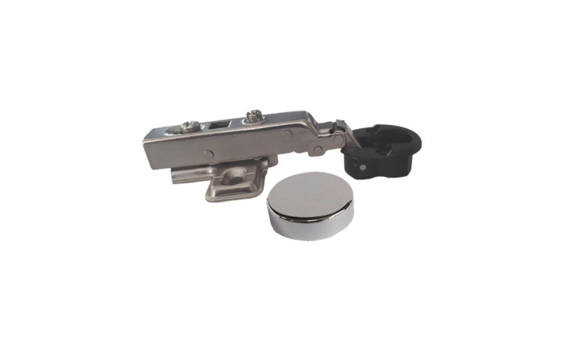 GLASS HINGE WITH SHOCK ABSORBER LOW SHOULDER