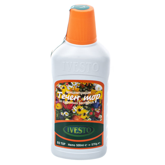 LIQUID FERTILIZER FOR FLOWERING PLANTS 0.5L IVESTO