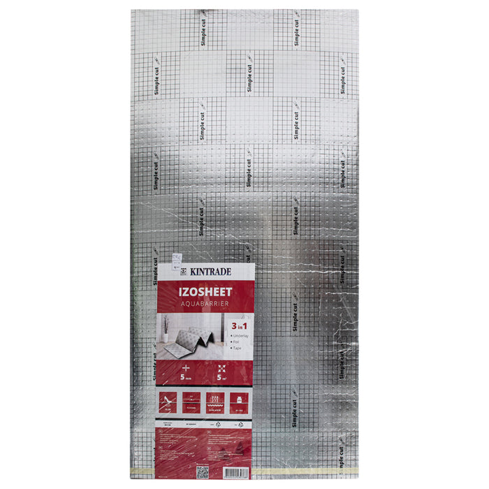 XPS BASE FOR LAMINATE IZOSHEET AQUABARRIER 5 MM 5 M2 IN A PACKAGE