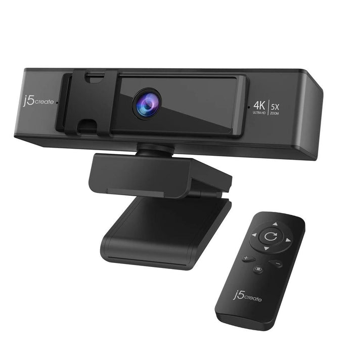 Webcam j5create JVCU435, 4K UltraHD, Microphone, USB, 5x Digital Zoom, Remote Control