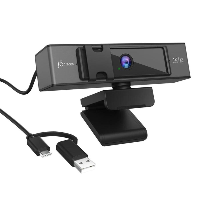Webcam j5create JVCU435, 4K UltraHD, Microphone, USB, 5x Digital Zoom, Remote Control