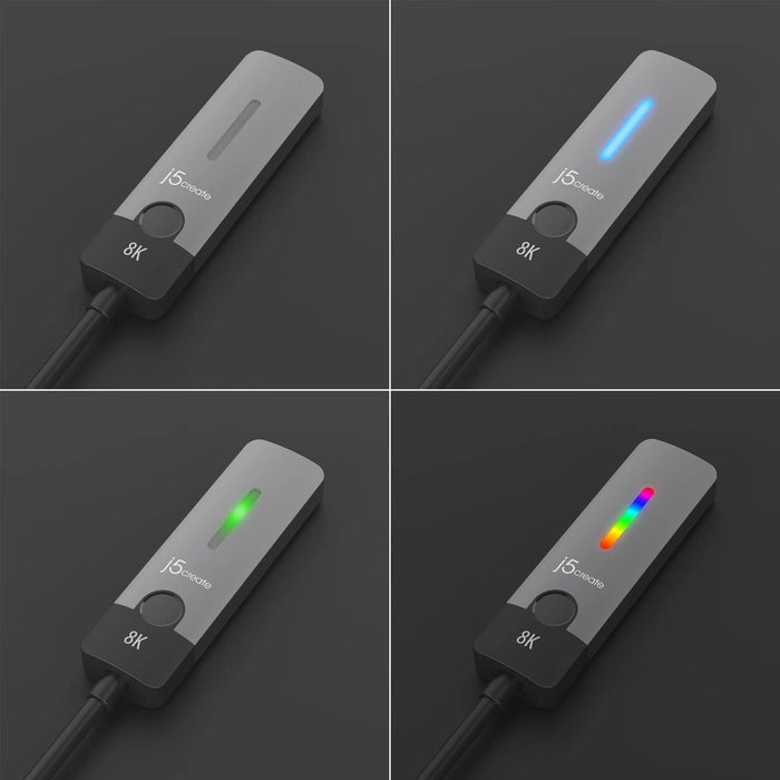 Adapter j5create JCA157, USB-C male - HDMI 2.1 female, 8K