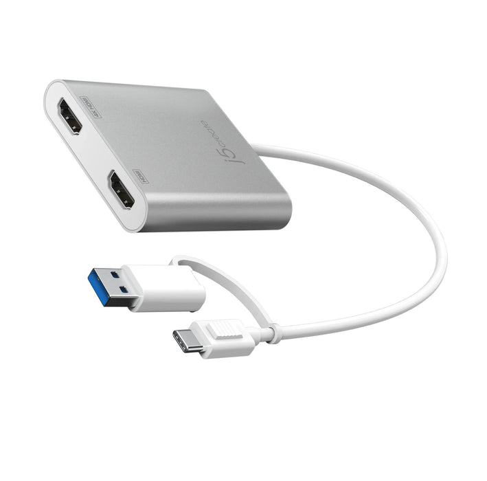 Adapter j5create JCA365, For 2 monitors, USB-C - 2 x HDMI