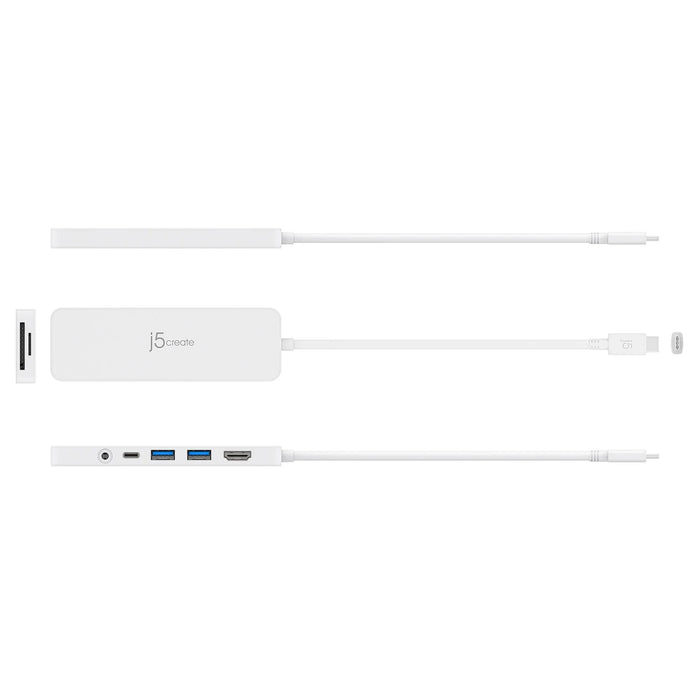 6-port hub j5create Mini Dock JCD373, USB, HDMI, SD, 3.5 mm jack