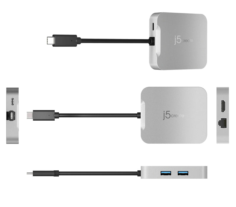 Docking station j5create JCD391 4K60 Elite USB-C PD, USB-A, HDMI, RJ-45